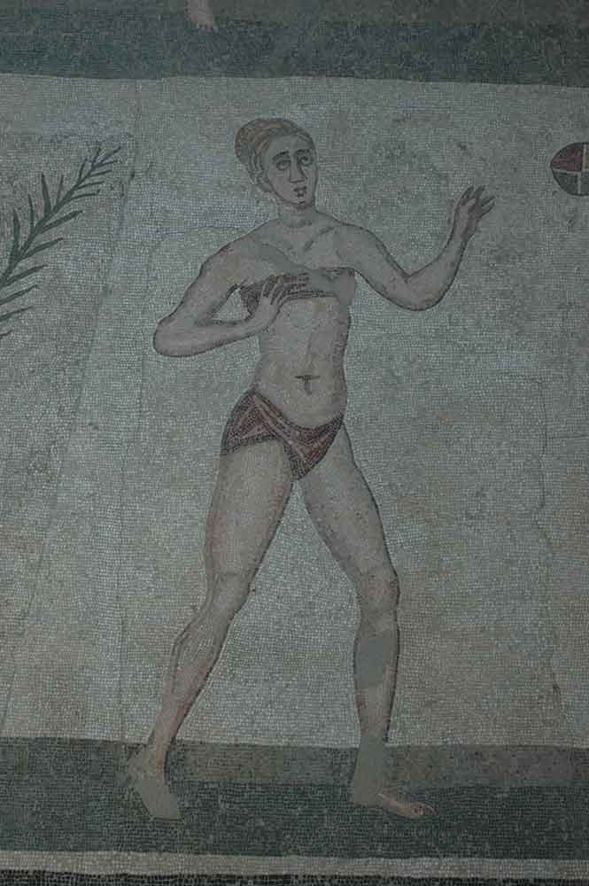 54 - Italia - Sicilia - Piazza Armerina - villa romana de Casale - mosaico